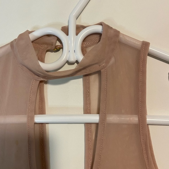 Pink Lace Floral Bodysuit - Picture 5 of 8